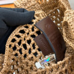 Chloe Summer Banana Tote Bag In Raffia
